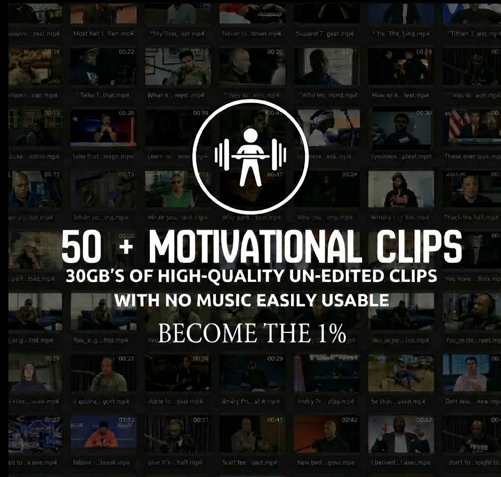 50+ High-Quality Motivational Clips